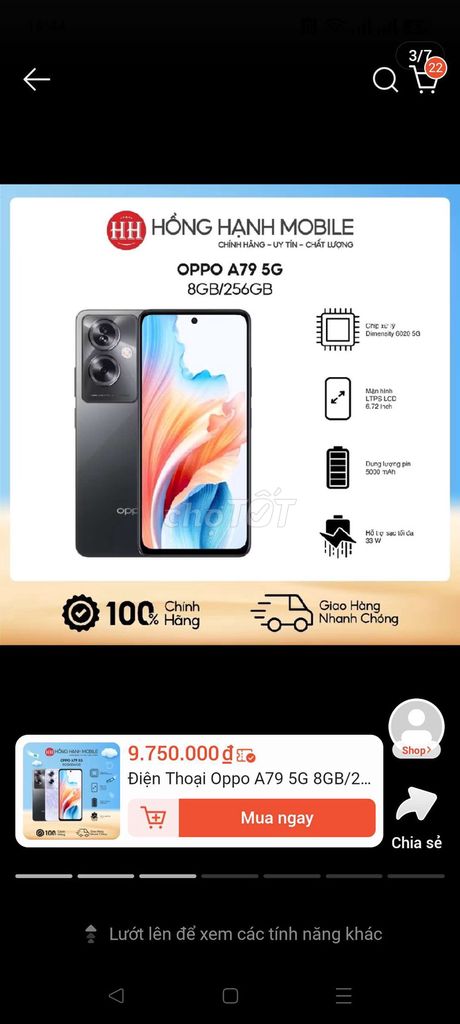 Oppo A79 5G 8GB/256GB. Mua bán Điện thoại tại Thành phố Thanh Hóa Thanh Hóa được đăng bởi Hoài Nam  hình 1