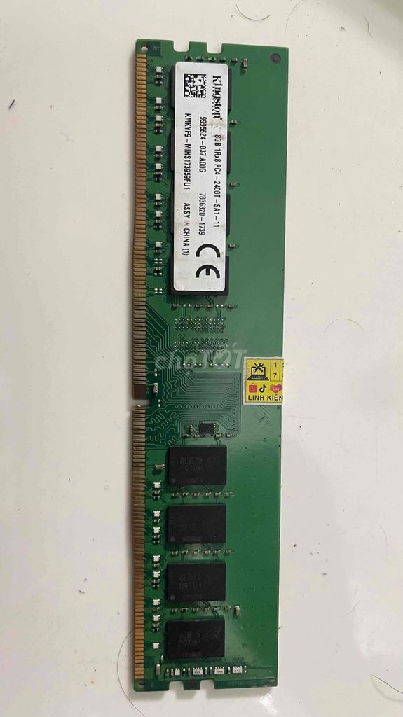 RAM Kingston 8GB DDR4. Mua bán Linh kiện (RAM, Card...) tại Huyện Châu Thành Tiền Giang được đăng bởi ntc hình 1