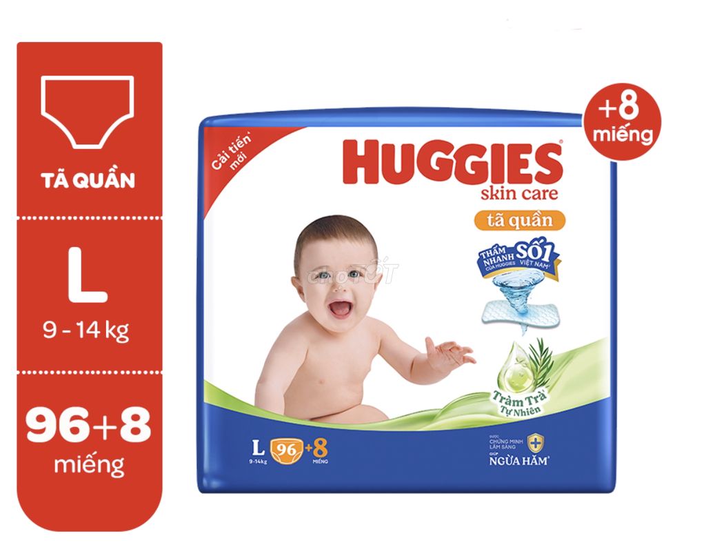 tã quần Huggies M106/L104/XL88/XXL80