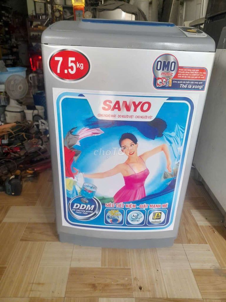 Máy giặt Sanyo 7.5kg Xám. Mua bán Máy giặt tại Huyện Châu Phú An Giang được đăng bởi QUANG THỆN hình 1