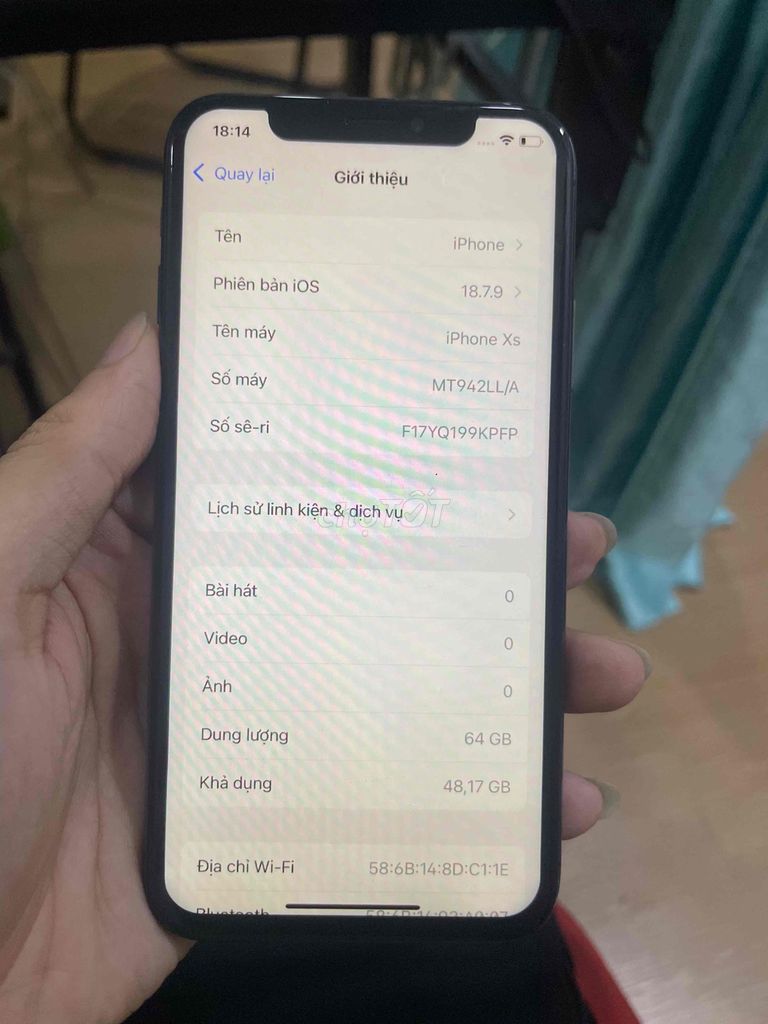 iPhone Xs 64GB Đen đẹp đầy đủ chức năng. Mua bán Điện thoại tại Quận Tân Bình Tp Hồ Chí Minh được đăng bởi TÍNH hình 1