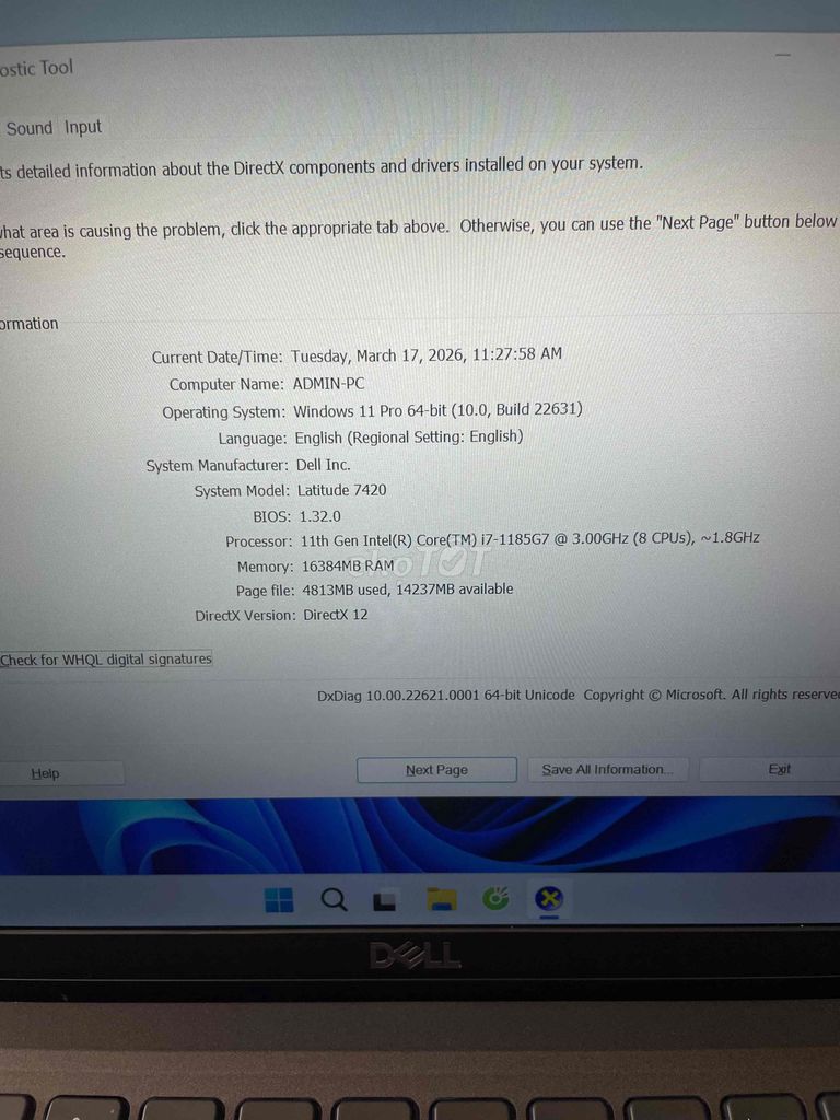 Dell Latitude 7420 i7-1185G7 16GB. Mua bán Laptop tại Quận 12 Tp Hồ Chí Minh được đăng bởi hong hình 1