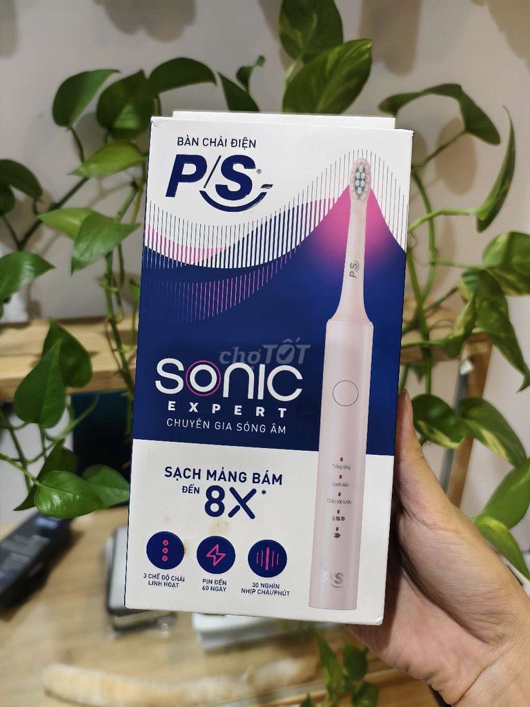Bàn chải điện P/S Sonic Expert X8 Hồng 3 chế độ. Mua bán Thiết bị vệ sinh, nhà tắm tại Thị xã Bến Cát Bình Dương được đăng bởi Lee hình 1