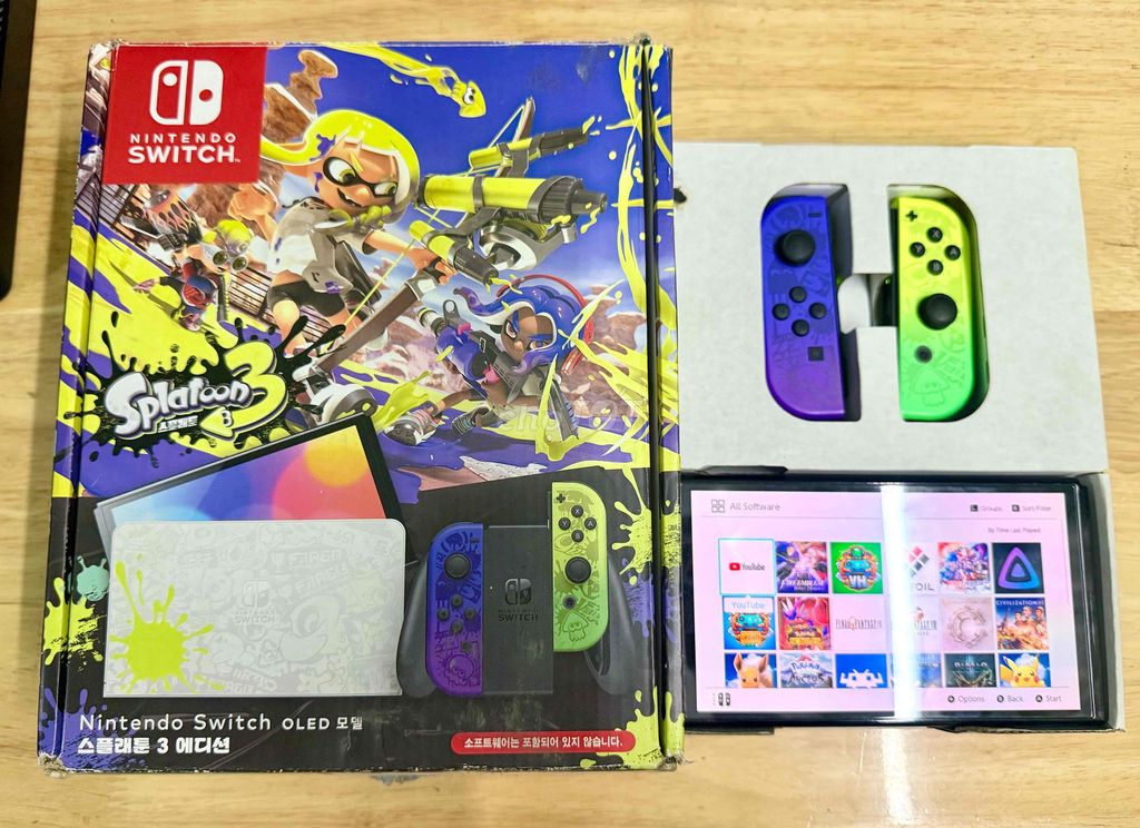 Nintendo Switch Oled Splatoon Thuốc 512gb