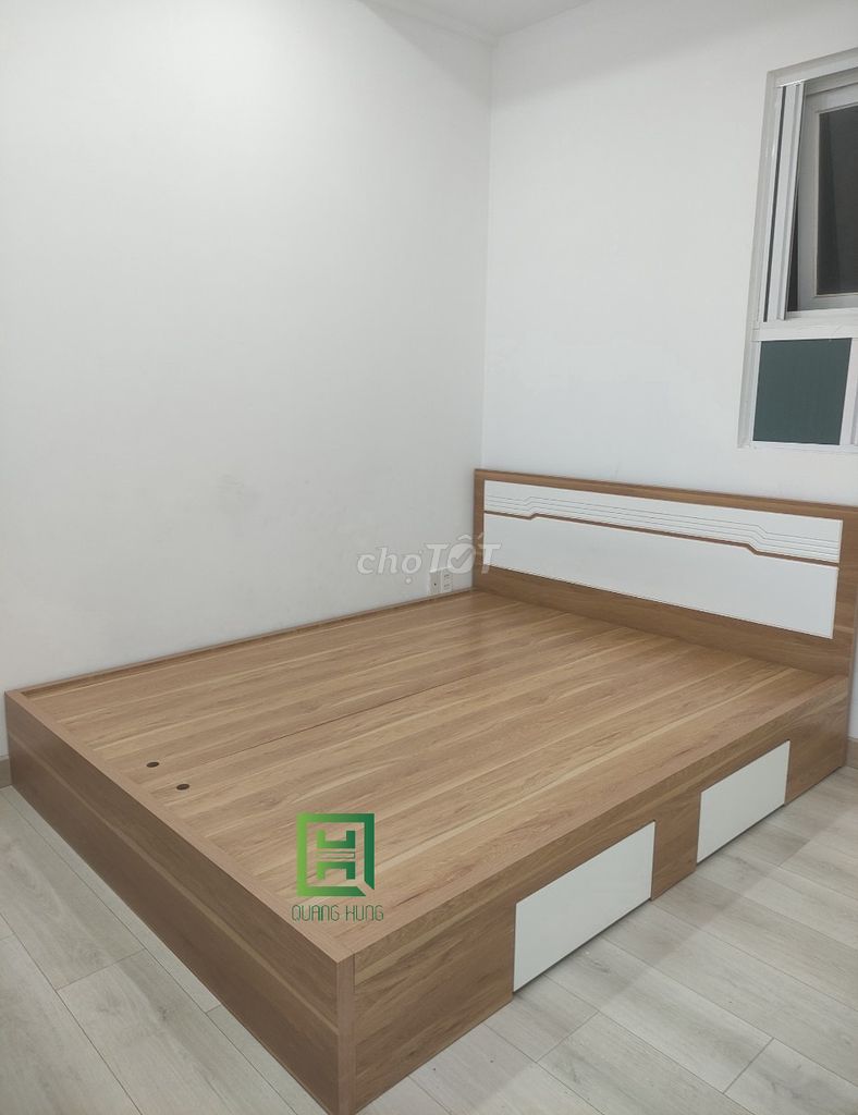 GIƯỜNG NGỦ CAO CẤP GIÁ XƯỞNG- GIƯỜNG GỖ MDF. Mua bán Giường, chăn ga gối nệm tại Quận 10 Tp Hồ Chí Minh được đăng bởi Nội Thất Quang Hùng TD hình 1