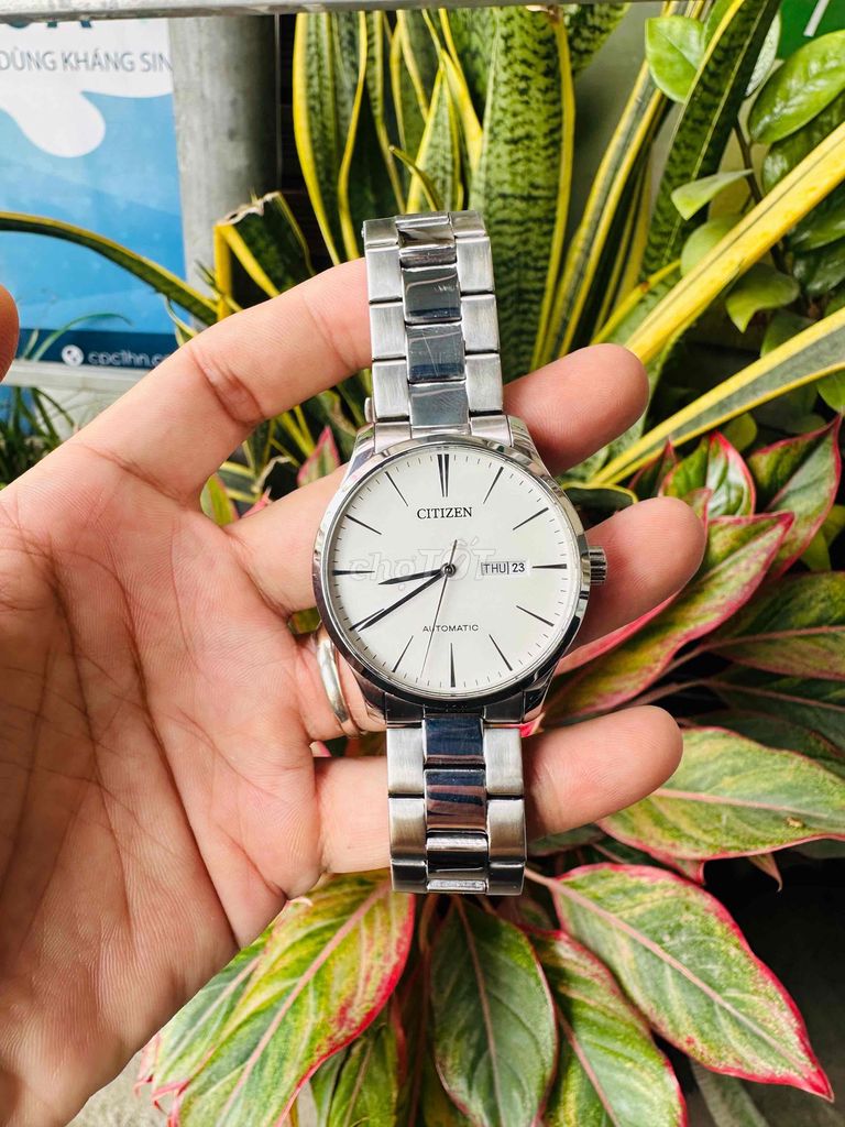 Đồng hồ Citizen NH8350-83A Nam Trắng kem 40mm. Mua bán Đồng hồ tại Quận Ninh Kiều Cần Thơ được đăng bởi Phong Watch hình 1