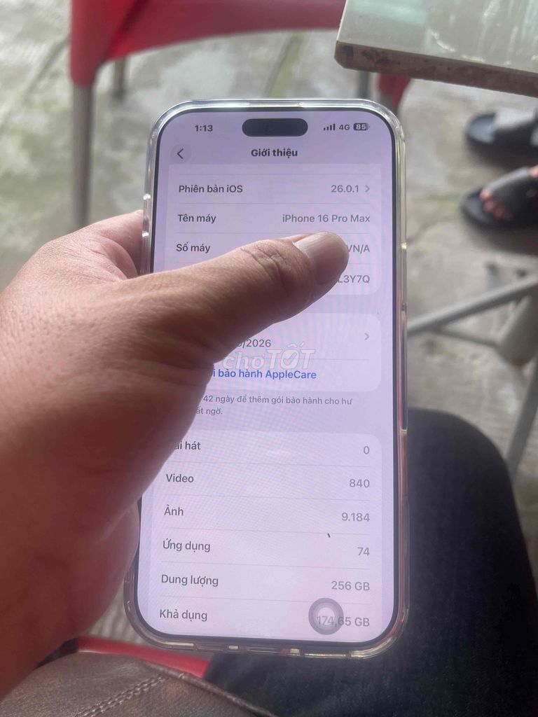 IPHONE 16 PRM 256 mua TGDĐ. Mua bán Điện thoại tại Thành phố Cao Lãnh Đồng Tháp được đăng bởi Pha hình 1