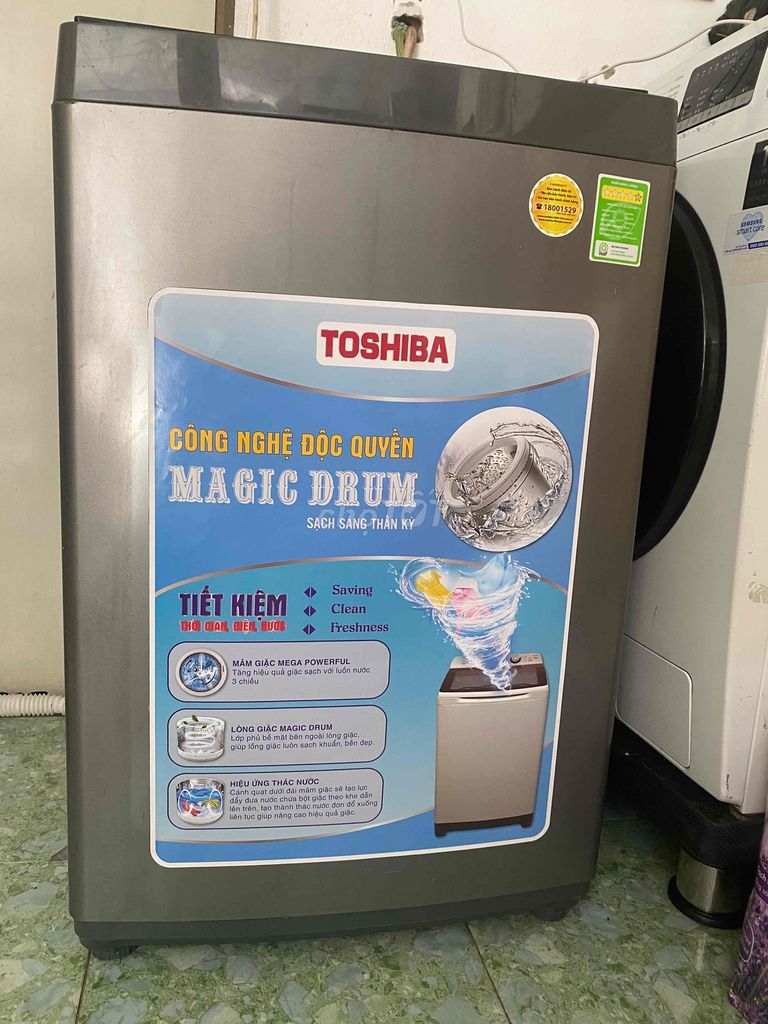 Máy giặt Toshiba 8kg Magic Drum Xám. Mua bán Máy giặt tại Quận 7 Tp Hồ Chí Minh được đăng bởi Duong Huong hình 1