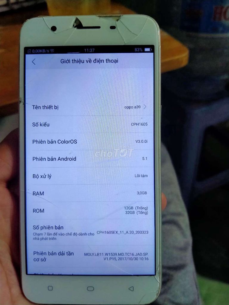 Bán Oppo A39 Sài Bình Thường Nha. Mua bán Điện thoại tại Quận Bình Tân Tp Hồ Chí Minh được đăng bởi Khangg hình 1