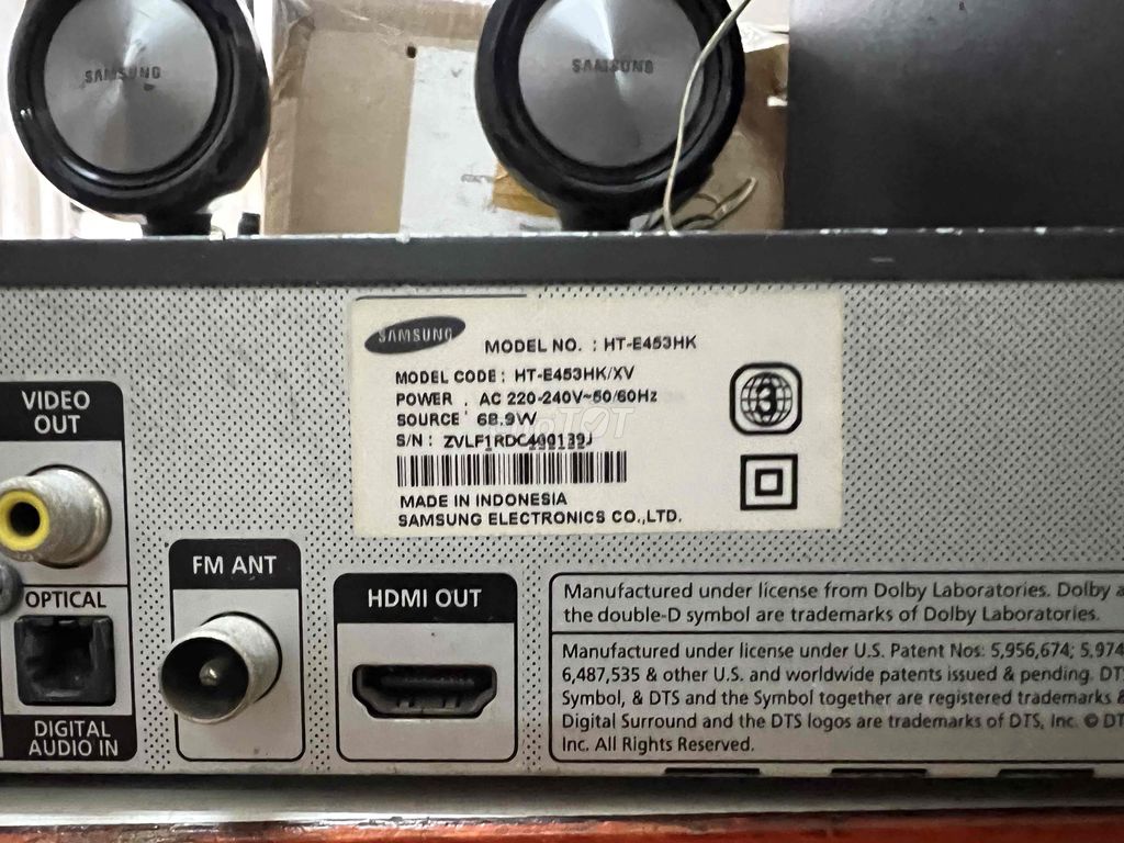 Dàn âm thanh Samsung HT-E453HK lên nguồn mất tieng. Mua bán Tivi, Âm thanh tại Quận 8 Tp Hồ Chí Minh được đăng bởi Vương Gia quang hình 1