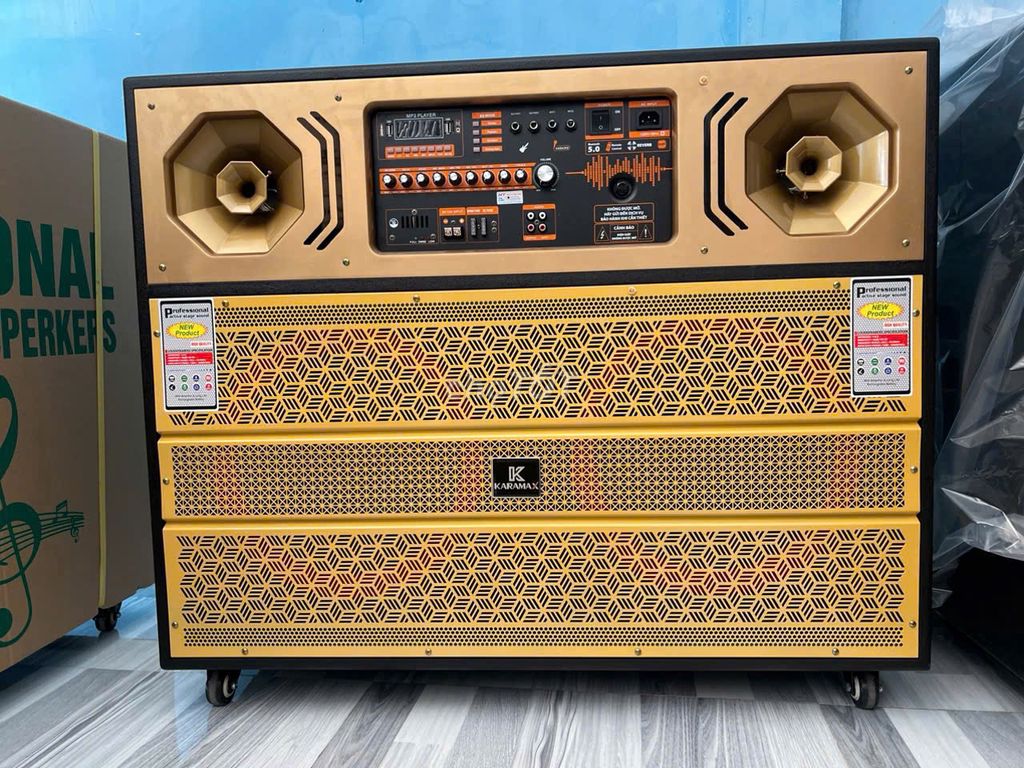 Loa kéo Bluetooth USB Vàng Đen. Mua bán Tivi, Âm thanh tại Quận 12 Tp Hồ Chí Minh được đăng bởi THIỆN ĐIỆN MÁY TRẢ GÓP  hình 1