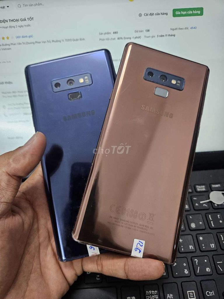 SAMSUNG NOTE 9 6GB.128GB MÁY VN 2 SIM FULL CN. Mua bán Điện thoại tại Quận Bình Thạnh Tp Hồ Chí Minh được đăng bởi Dân Mobile hình 1