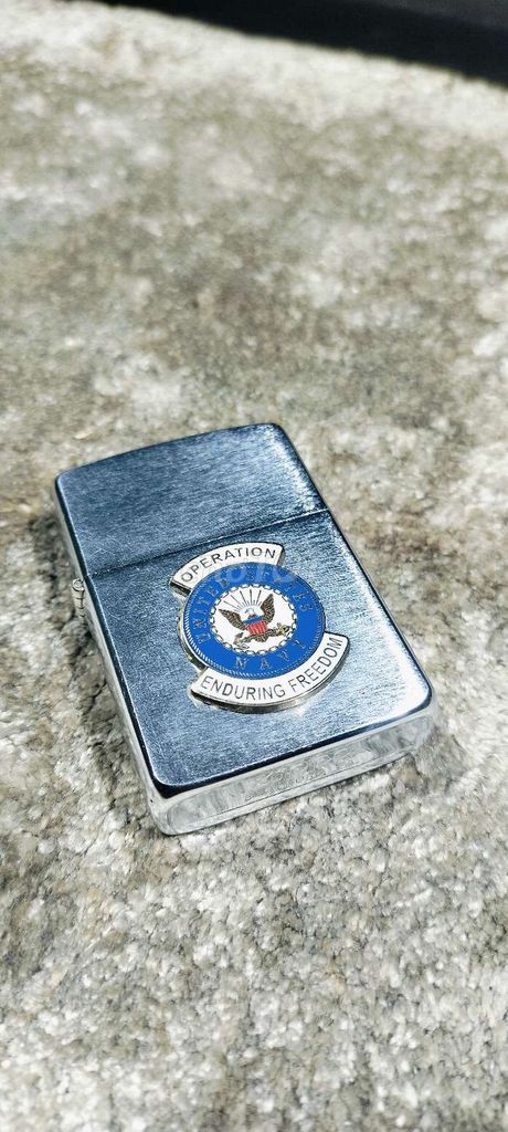 Bật lửa Zippo 1986 Kim loại Bạc Quân sự. Mua bán Đồ sưu tầm, đồ cổ tại Huyện Xuyên Mộc Bà Rịa - Vũng Tàu được đăng bởi Bật lửa cỏ hình 1