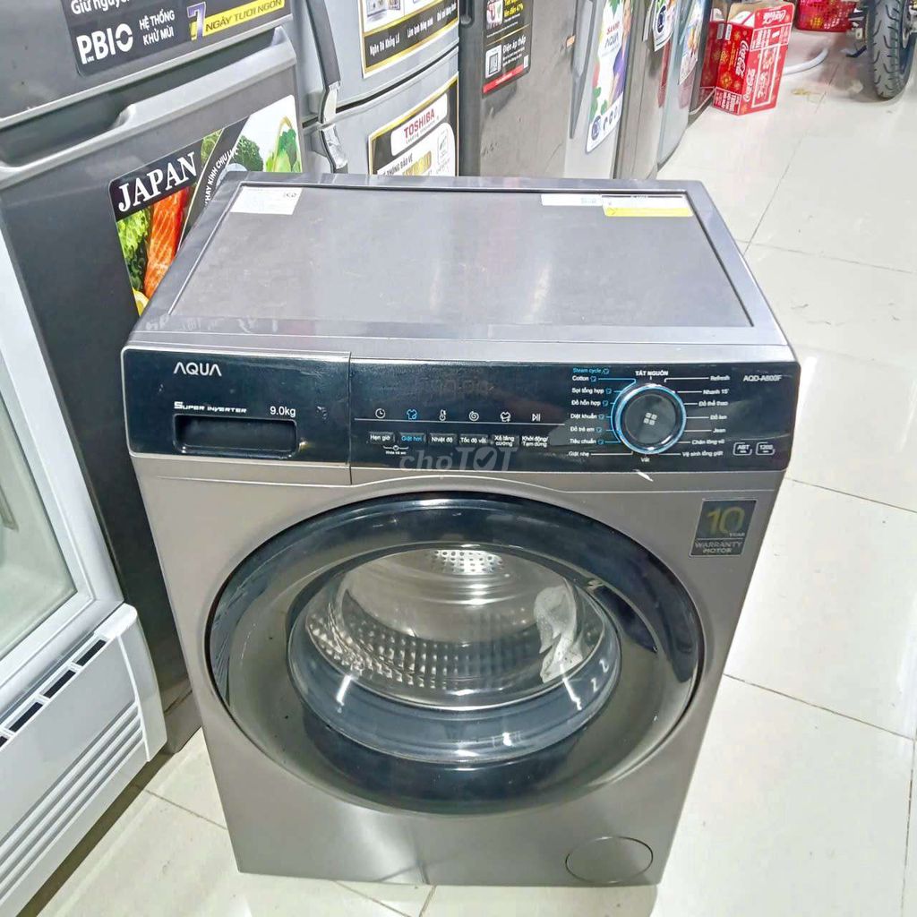 Máy giặt AQUA Inverter 9kg. Mua bán Máy giặt tại Huyện Long Thành Đồng Nai được đăng bởi Điện Máy Thanh Lý hình 1