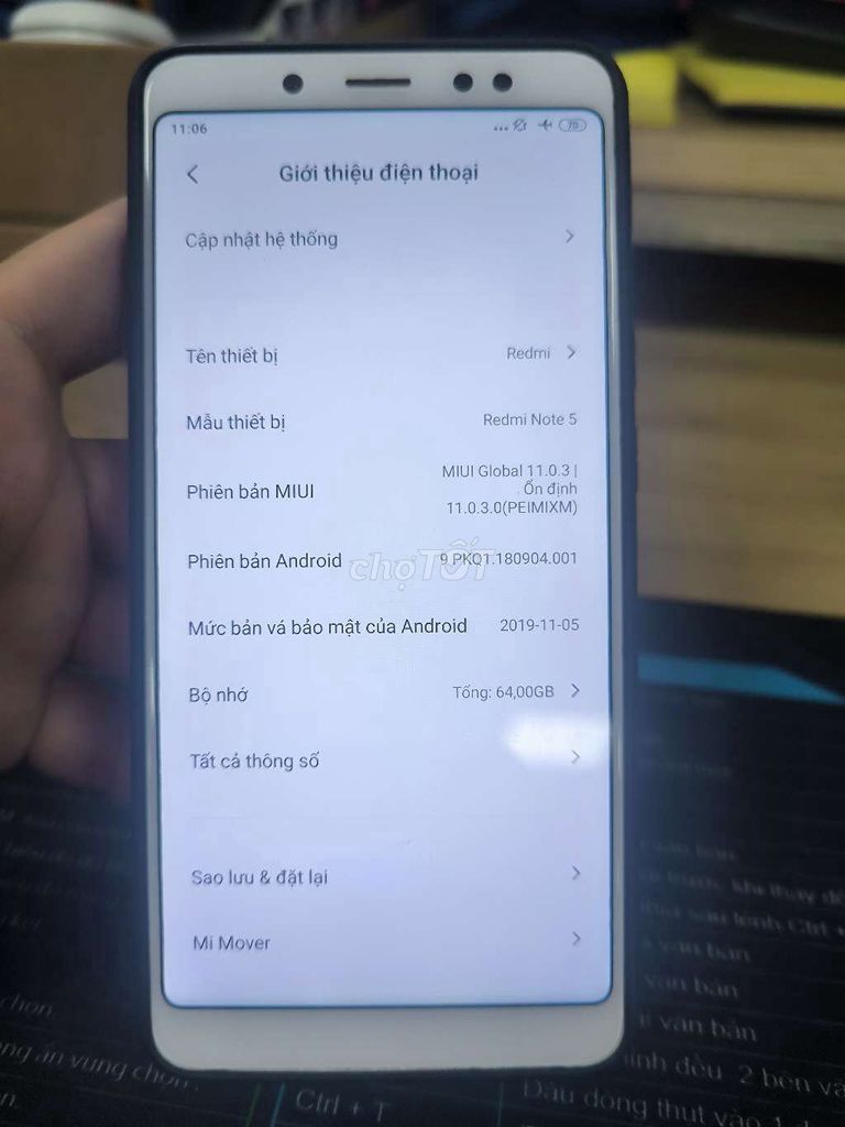 Xiaomi Redmi Note 5 64GB Trắng. Mua bán Điện thoại tại Huyện Long Thành Đồng Nai được đăng bởi Viết Phong hình 1