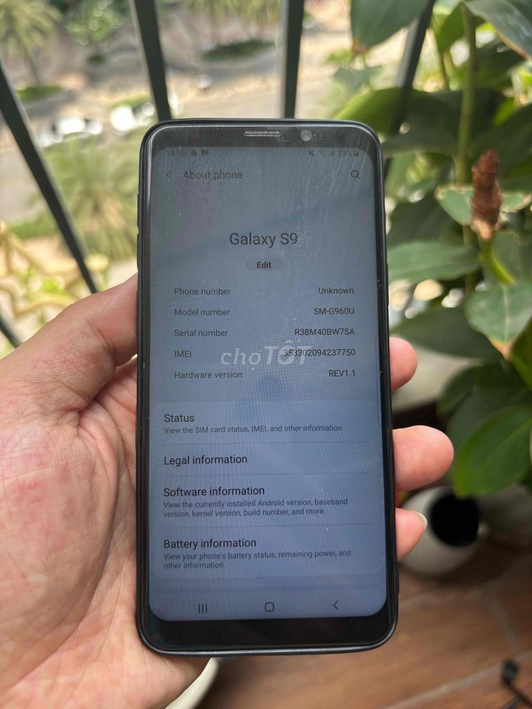 Samsung Galaxy S9 Đen Đã qua sử dụng. Mua bán Điện thoại tại Quận Bình Thạnh Tp Hồ Chí Minh được đăng bởi Anh Trung hình 1