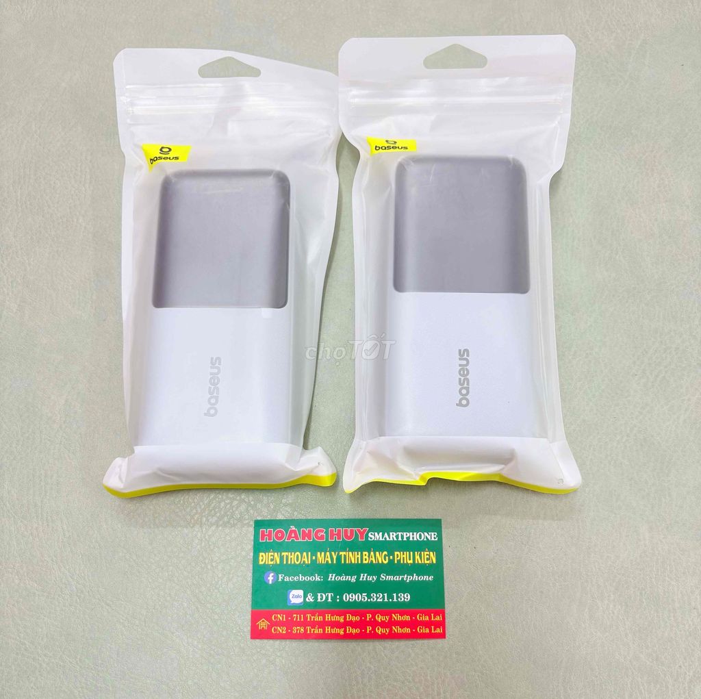 Sạc dự phòng BASEUS 20.000 mAh - 22.5W kèm dây sạc. Mua bán Phụ kiện (Màn hình, Chuột...) tại Thành phố Qui Nhơn Bình Định được đăng bởi Hoàng Trinh hình 1