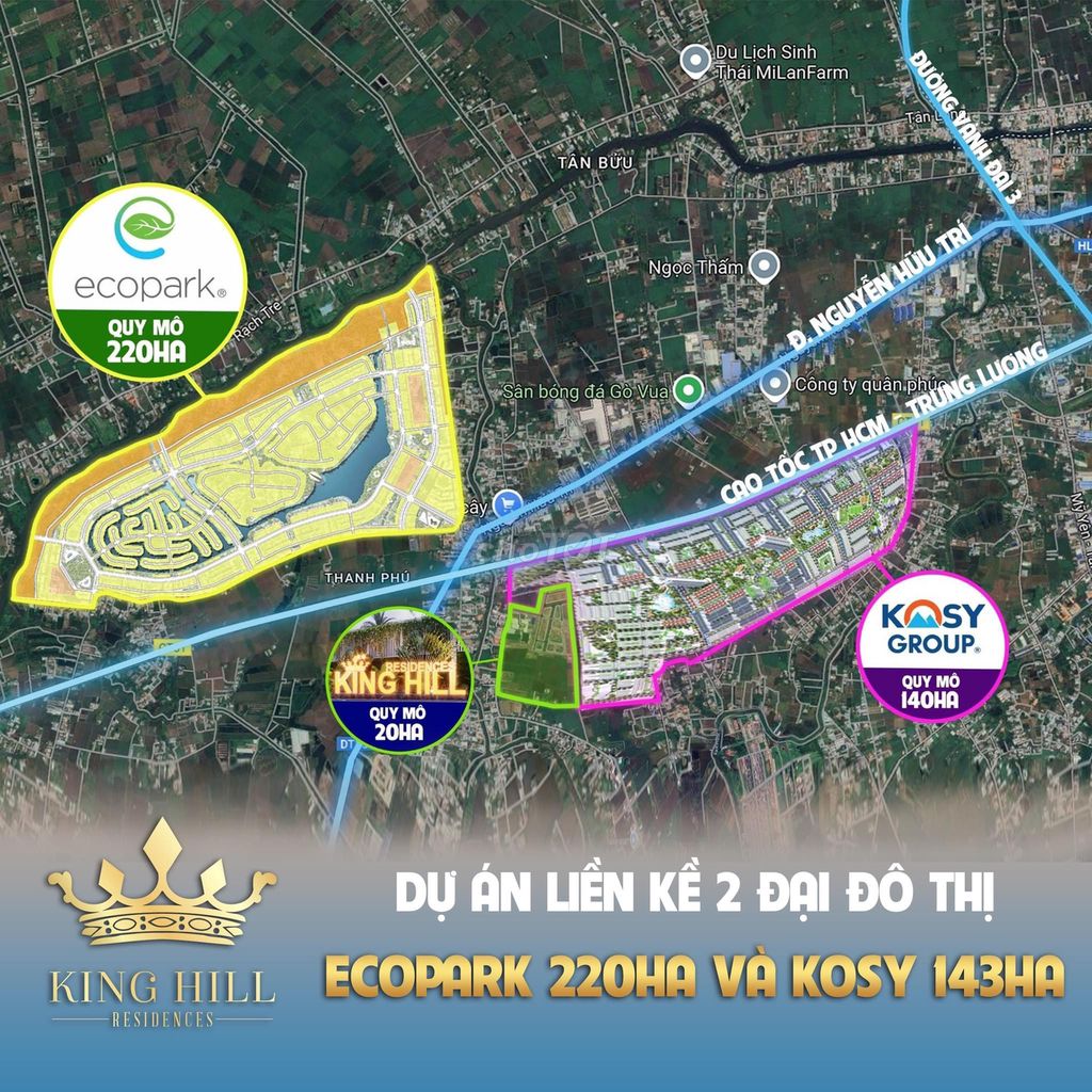 Dự án King Hill Nguyễn Hữu Trí, Đối Diện EcoPark, sổ hồng sang tên sẵn