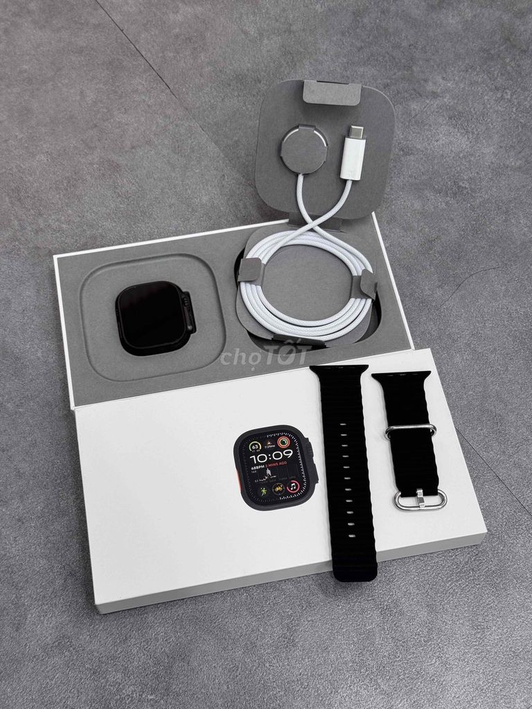 Apple wacth Ultra 2 titan black Esim chưa sd fulbo