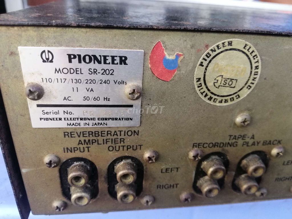 POWER. PIONEER. MODEL .SR.202.