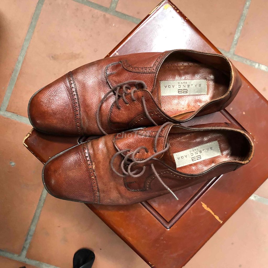 Giày tây Balenciaga Nam Nâu Da cao cấp. Mua bán Giày dép tại Quận Cầu Giấy Hà Nội được đăng bởi chuyen pham hong hình 1