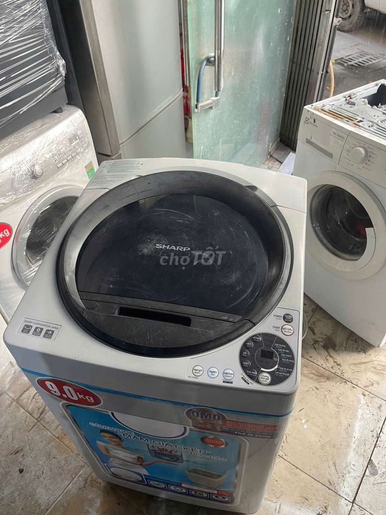 Máy giặt Sharp 9.0kg cửa trên đã dùng. Mua bán Máy giặt tại Quận Thanh Xuân Hà Nội được đăng bởi Máy Giặt Tủ Lạnh Hà Nội hình 1