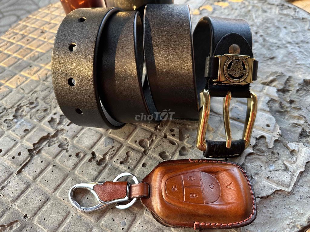 Dây nịt nam da đen. Mua bán Phụ kiện thời trang khác tại Thành phố Thủ Dầu Một Bình Dương được đăng bởi Shop Đồ Da Thật hình 1