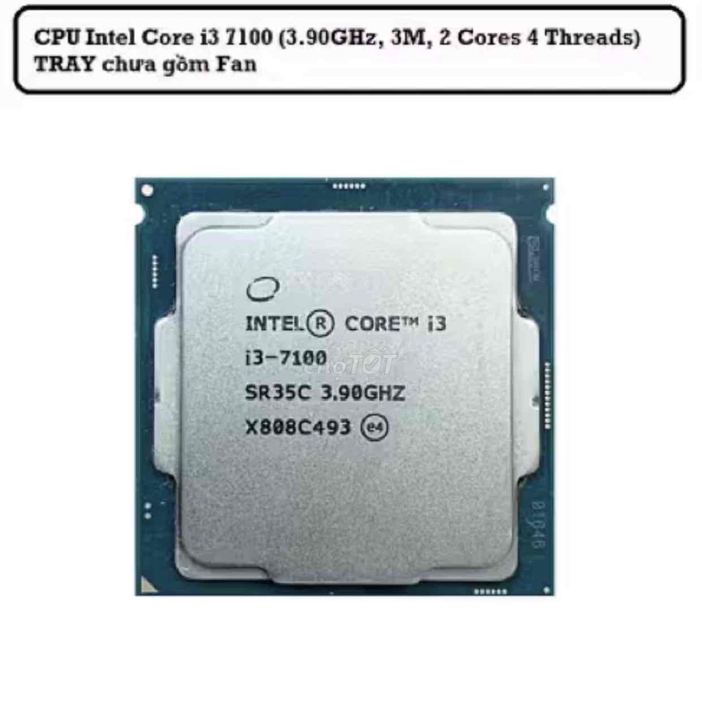 CPU Intel Core i3-7100. Mua bán Linh kiện (RAM, Card...) tại Quận Ngũ Hành Sơn Đà Nẵng được đăng bởi NMC hình 1