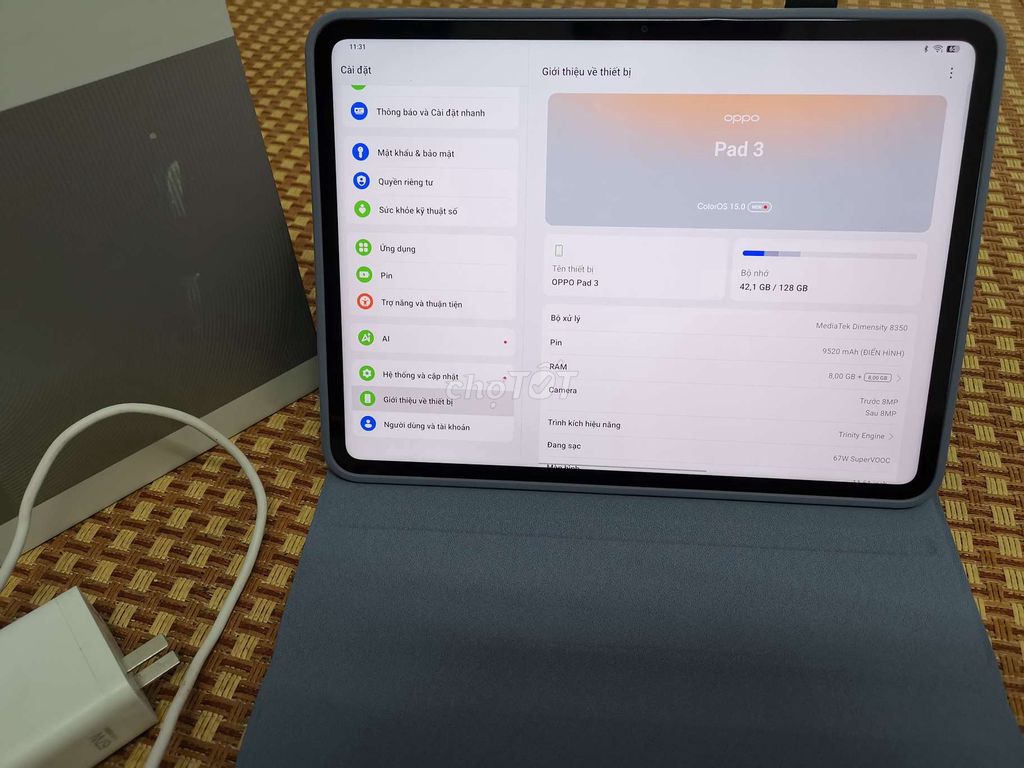 OPPO Pad 3 Full Box Kèm Ốp Xịn. Mua bán Máy tính bảng tại Thị xã Từ Sơn Bắc Ninh được đăng bởi Công Ước hình 1