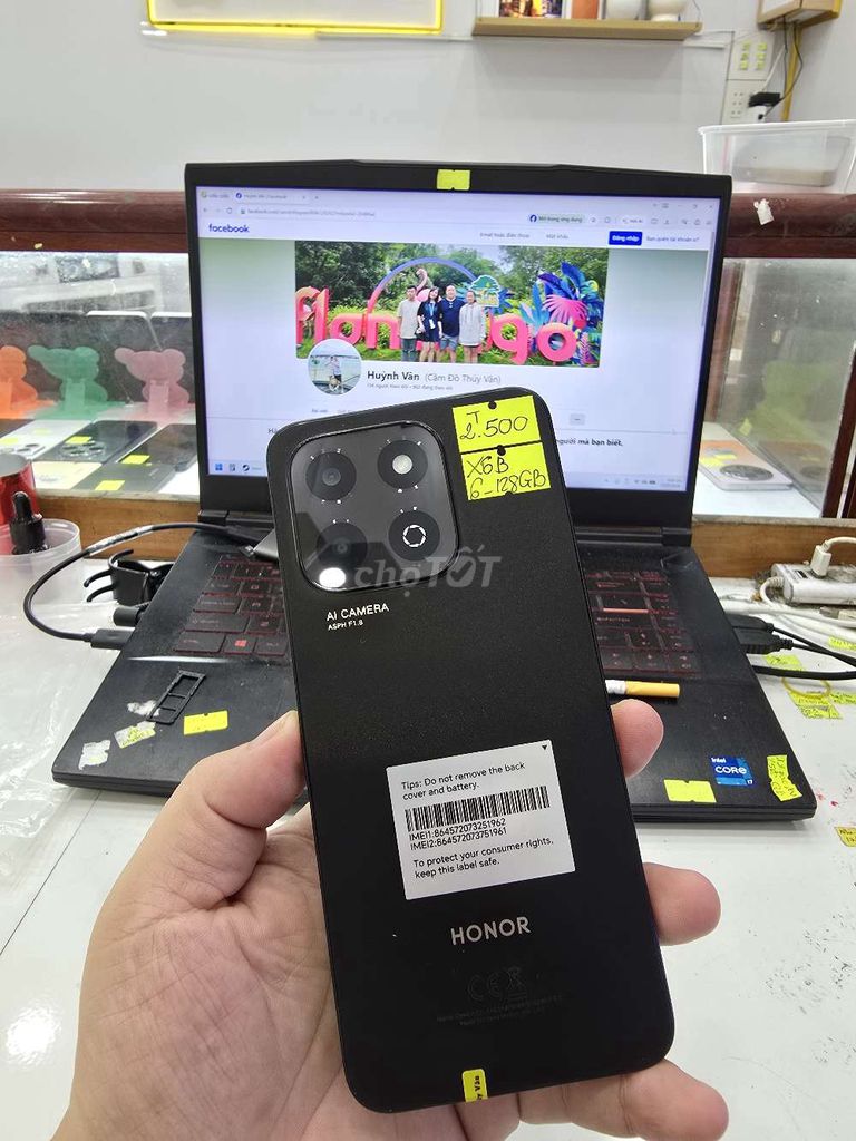 Honor X6B 128GB . Mua bán Điện thoại tại Thành phố Long Xuyên An Giang được đăng bởi Facebook Cầm Đồ Thúy Vân hình 1
