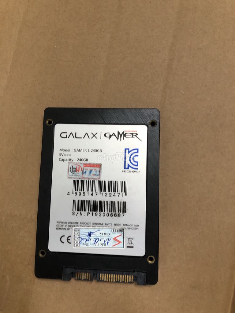 Ổ cứng SSD Galax Gamer L 240GB Đã sử dụng. Mua bán Linh kiện (RAM, Card...) tại Thành phố Thủ Đức Tp Hồ Chí Minh được đăng bởi Bảo Nhi 638 hình 1