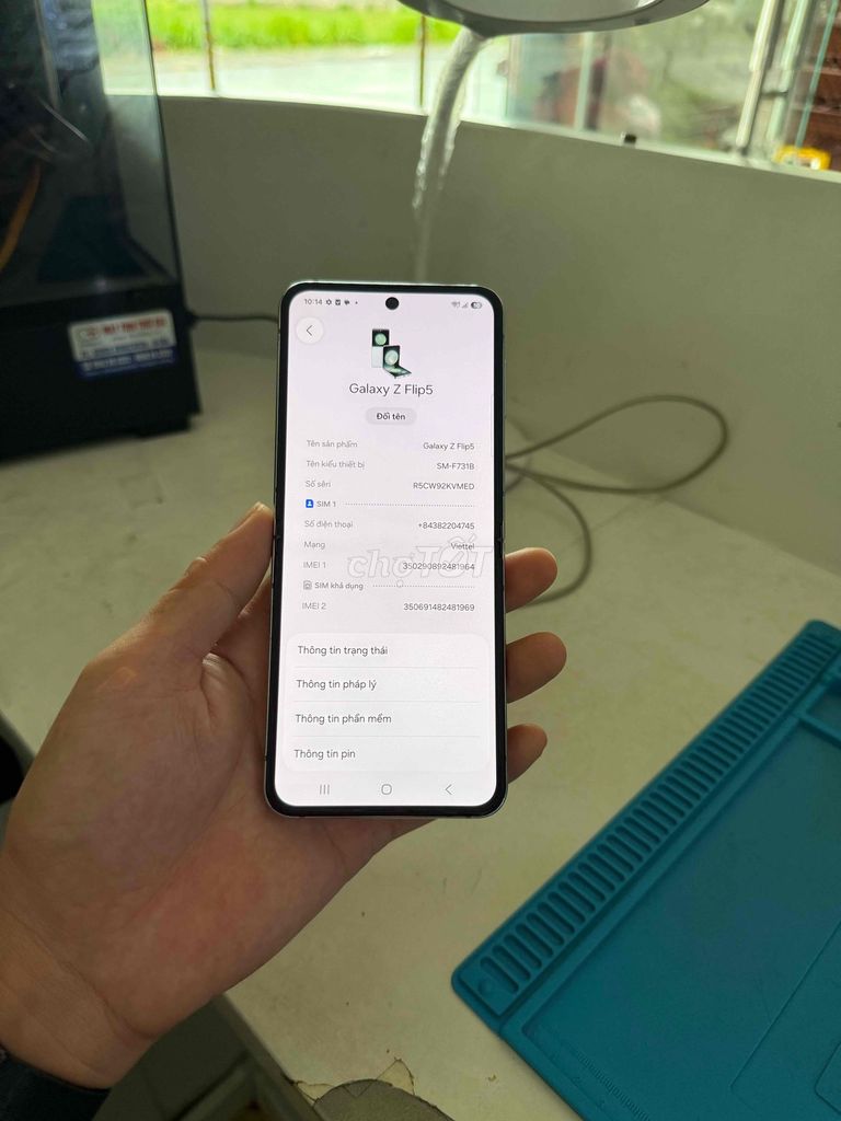 Samsung Galaxy Z Flip 5 256GB Bạc. Mua bán Điện thoại tại Huyện Thuỷ Nguyên Hải Phòng được đăng bởi Hùng Nguyễn THP store hình 1