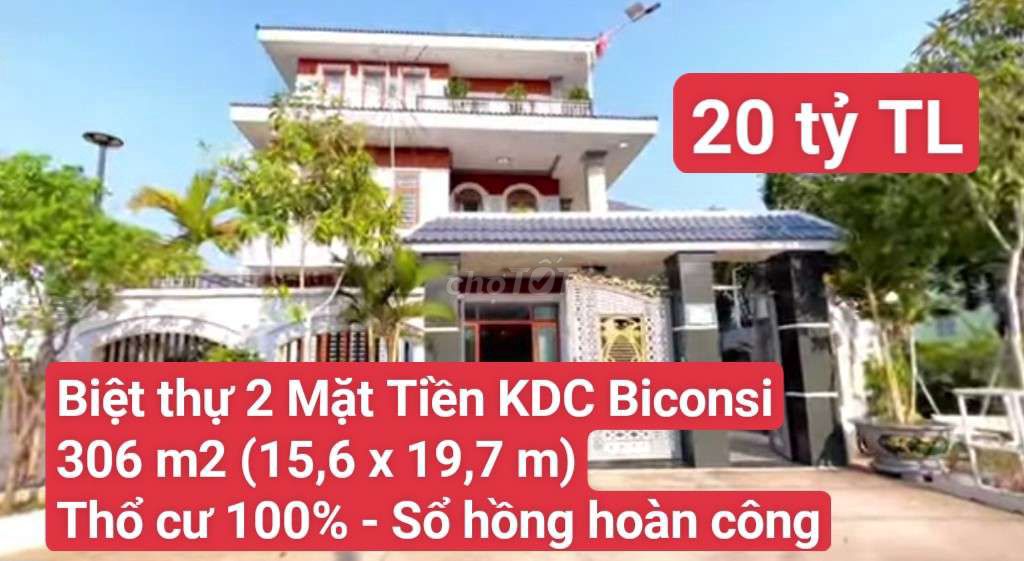 🆘  Biệt Thự 2 Mặt Tiền Khu Biệt Thự  Biconsi, P. Tân Bình , Tp. Dĩ An