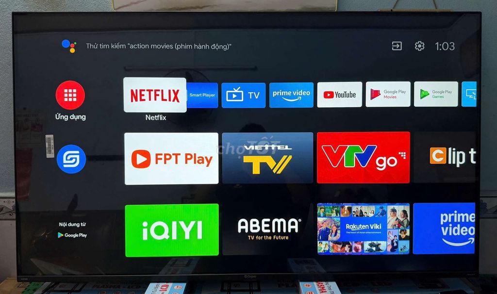 Tivi 55 inch 4K Android Bluetooth remote nói . Mua bán Tivi, Âm thanh tại undefined undefined được đăng bởi Hoàng Long Tivi  hình 1