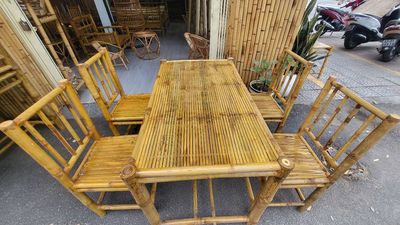 Bàn ghế mây tre sẵn kho. Mua bán Bàn ghế tại Quận Cẩm Lệ Đà Nẵng được đăng bởi Tam