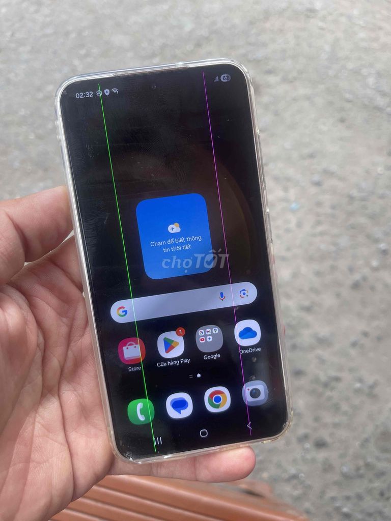 Samsung Galaxy S23 Trắng có sọc màn hình. Mua bán Điện thoại tại Quận Cầu Giấy Hà Nội được đăng bởi Hữu đạt hình 1