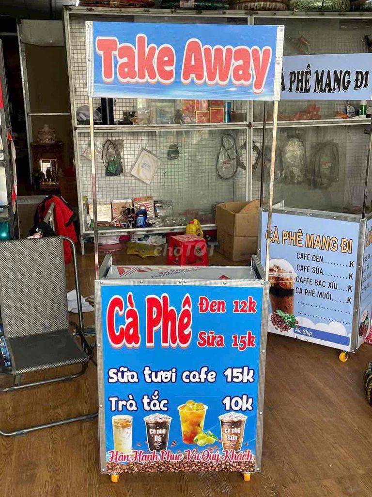 Pass quầy cà phê mini nhỏ gọn 100% chưa sử dung