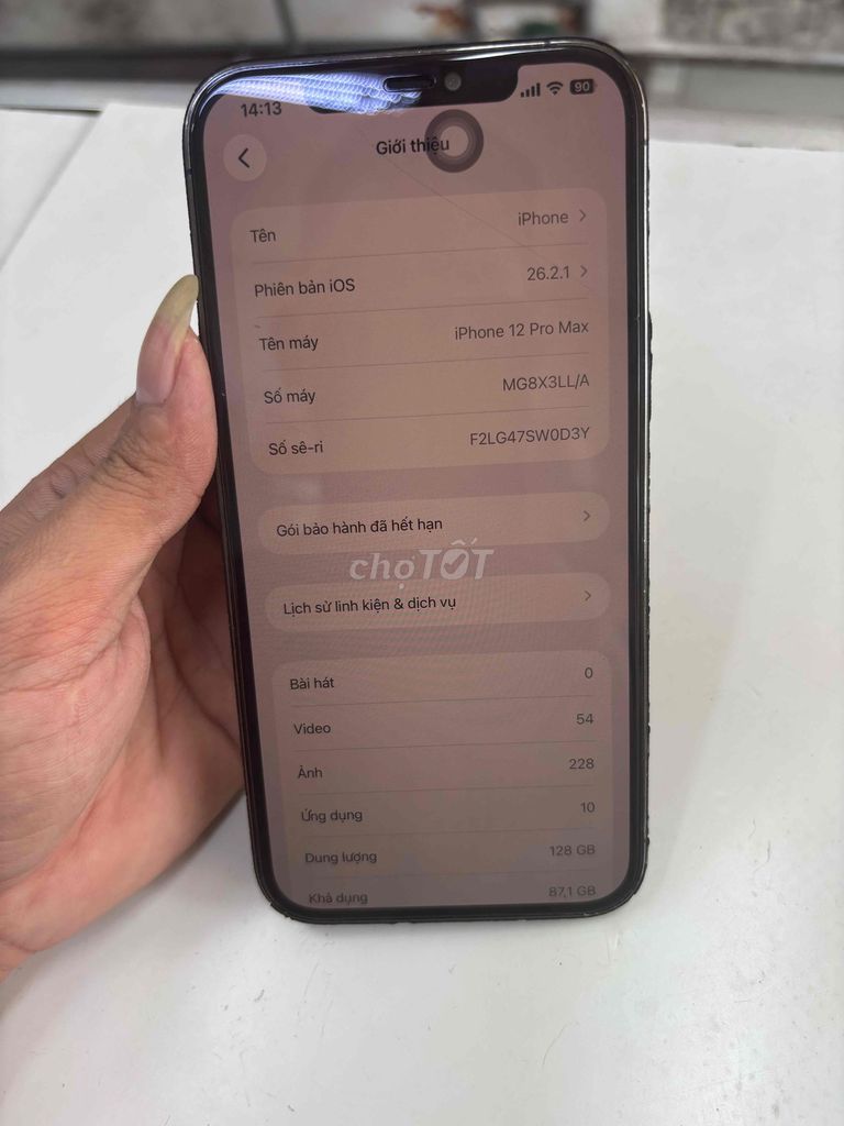 dư máy cần bán 12prmax 128g. Mua bán Điện thoại tại Quận Tân Bình Tp Hồ Chí Minh được đăng bởi Quang Diệp hình 1