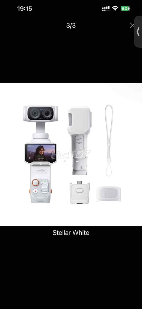 Máy quay phim Insta360 Luna Ultra Trắng Đã sử dụng. Mua bán Máy ảnh, Máy quay tại Quận Ngũ Hành Sơn Đà Nẵng được đăng bởi Ngọc cường hình 1