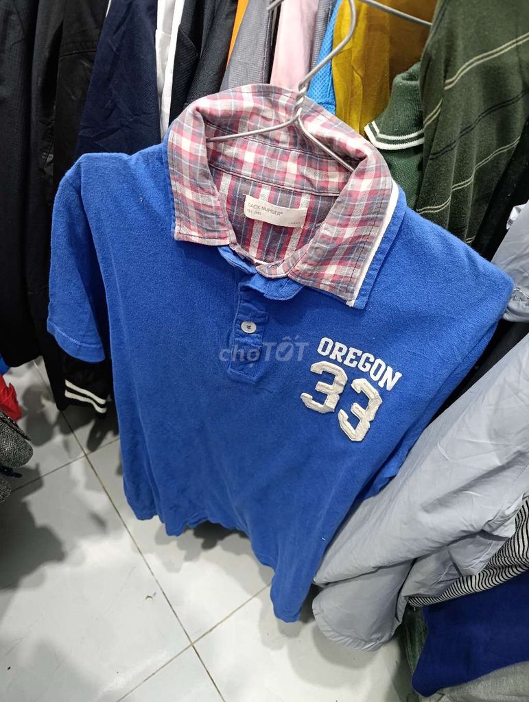 Áo polo nam BACK NUMBER Cotton size L. Mua bán Quần áo tại Quận 1 Tp Hồ Chí Minh được đăng bởi Đồ Seconhand Vintage hình 1