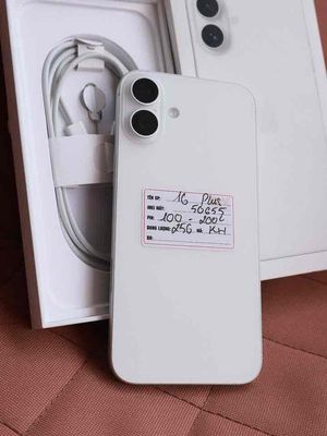 iPhone 16 Plus Trắng  256G FULLBOX APPLE 2026
