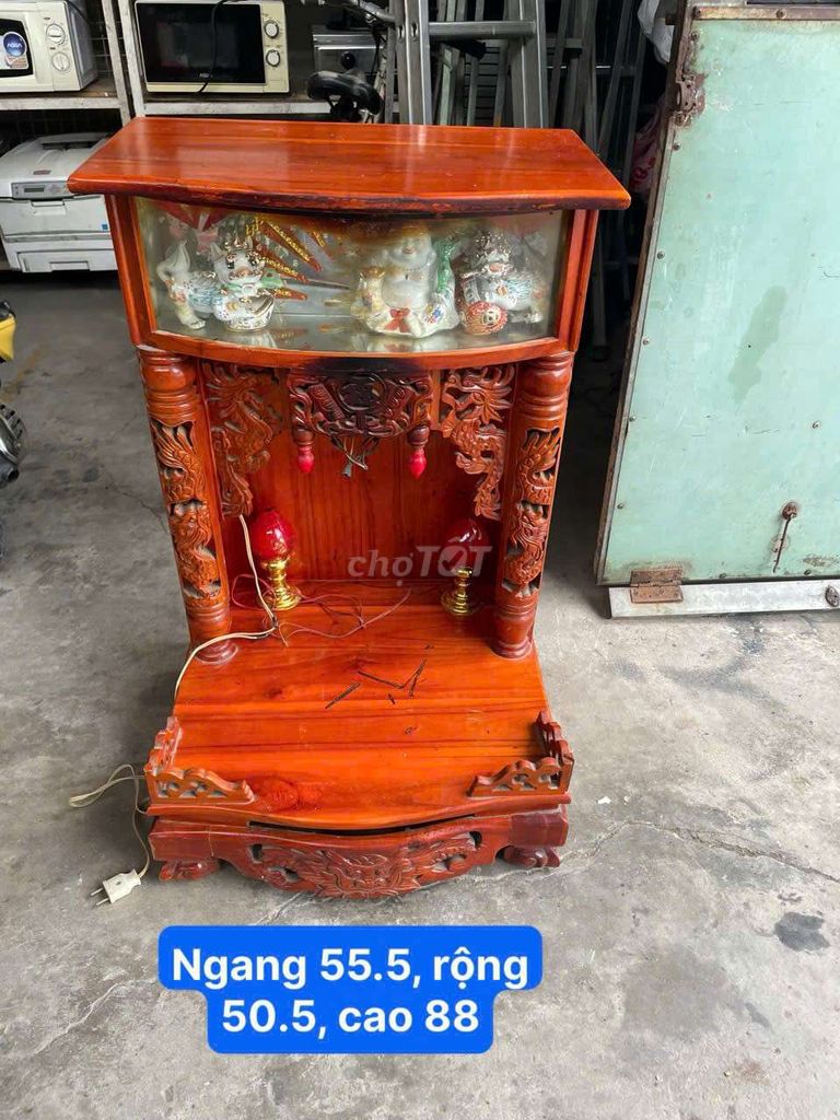 Bàn thờ ông địa Gỗ Nâu đỏ 55.5x50.5x88cm. Mua bán Nội thất, đồ gia dụng khác tại Quận 12 Tp Hồ Chí Minh được đăng bởi Trinh Nguyen Thi Le hình 1