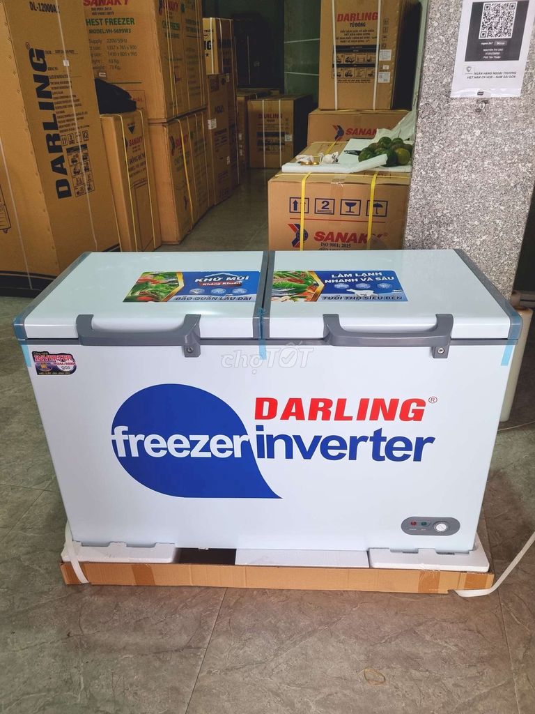 Tủ đông mát Darling Inverter 350L mới 100%💥. Mua bán Tủ lạnh tại Quận Gò Vấp Tp Hồ Chí Minh được đăng bởi Quí Vũ Official hình 1
