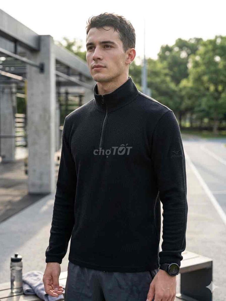 Áo khoác nam Mizuno Polyester Đen S. Mua bán Quần áo tại Huyện Hàm Tân Bình Thuận được đăng bởi 2hand LCT hình 1