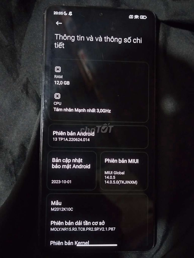 Xiaomi Redmi K40 Gaming 128GB Đen. Mua bán Điện thoại tại Quận Ba Đình Hà Nội được đăng bởi Gonzalezz hình 1