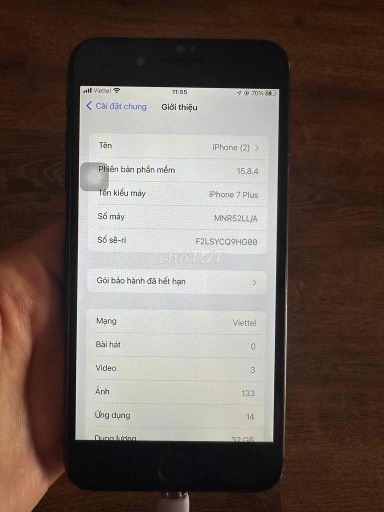 iPhone 7 Plus Đen, Full chức năng, cam sau rung. Mua bán Điện thoại tại Quận Hà Đông Hà Nội được đăng bởi Tiến Dũng hình 1