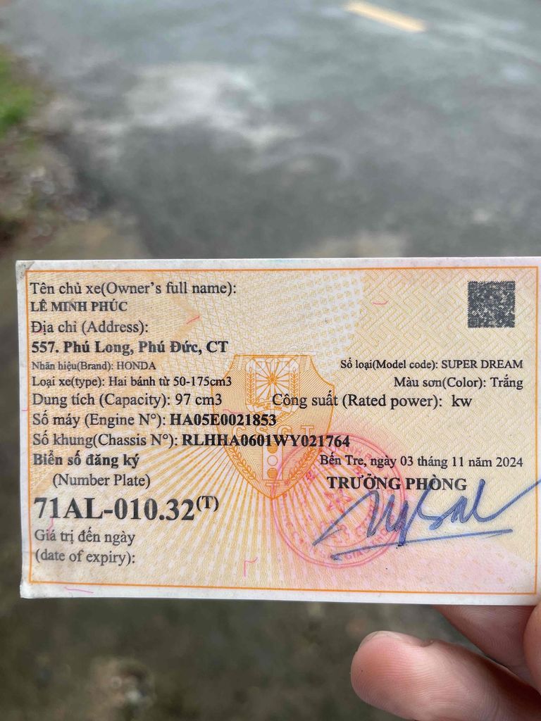 Super dream chính chủ. Mua bán Xe máy tại Huyện Mỏ Cày Bắc Bến Tre được đăng bởi Nam hình 4