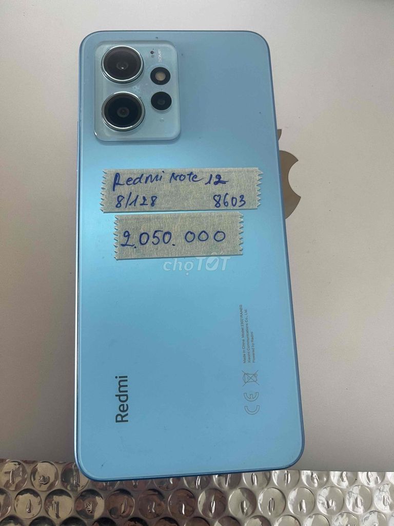 Xiaomi Redmi Note 12 128GB Xanh. Mua bán Điện thoại tại Quận Ninh Kiều Cần Thơ được đăng bởi Cầm Đồ Anh Quý hình 1