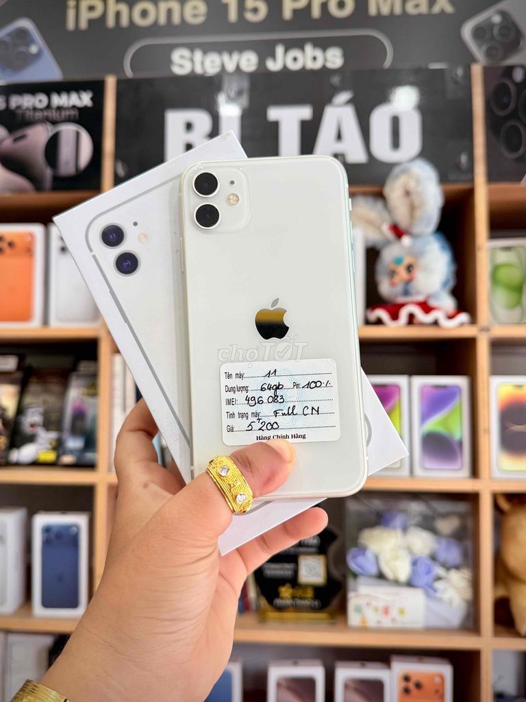 Apple iPhone 11 64GB Trắng. Mua bán Điện thoại tại Thành phố Long Xuyên An Giang được đăng bởi Bi Táo Store hình 1