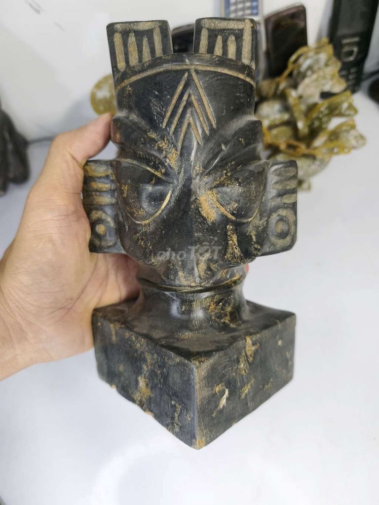 Tượng đá đen phong cách cổ. Mua bán Đồ sưu tầm, đồ cổ tại Quận Bình Thạnh Tp Hồ Chí Minh được đăng bởi Sưu tầm xưa  hình 1